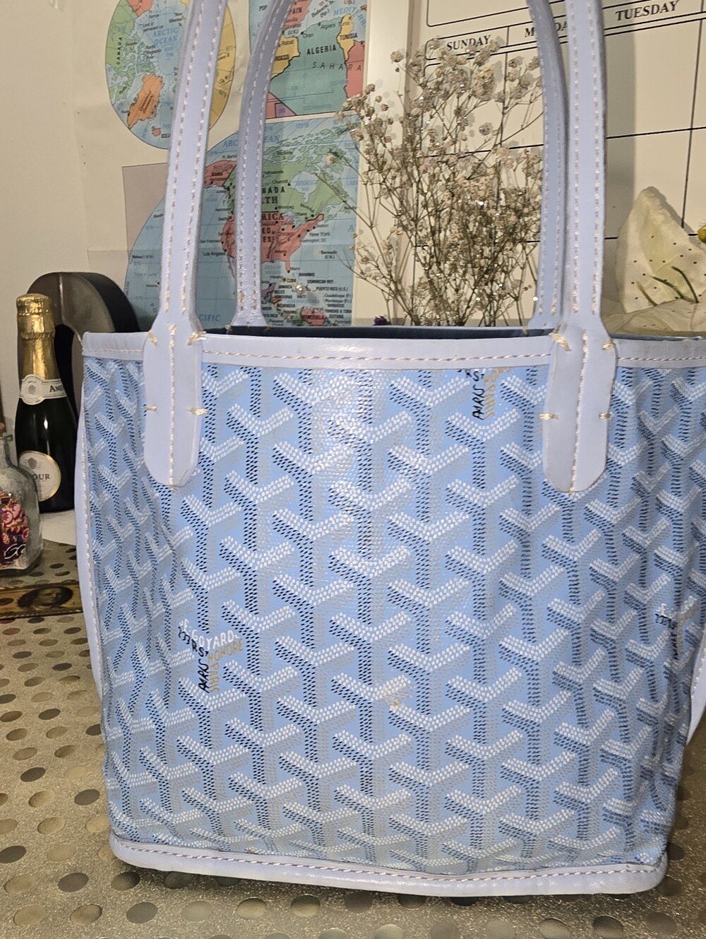 Go To Yard Mini Reveresible Small Tote in Iris Blue